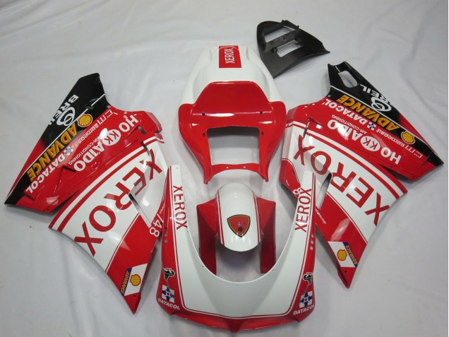 Blanc Rouge Noir Brillant Xerox Carénage Moto Ducati 748 916 996 998 1993-2005