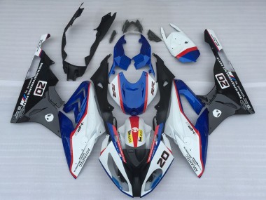 Blanc Bleu Rouge Noir Brillant OEM Style Carénage Moto BMW S1000RR 2017-2018 Pas Chère
