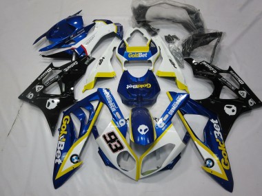 Blanc Jaune Bleu Noir Brillant OrBet 93 Carénage Moto BMW S1000RR 2009-2014 Pas Chère