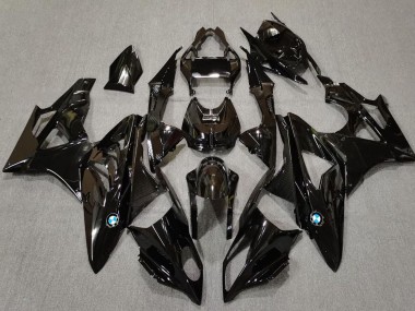 Noir Brillant Carénage Moto BMW S1000RR 2009-2014 Pas Chère