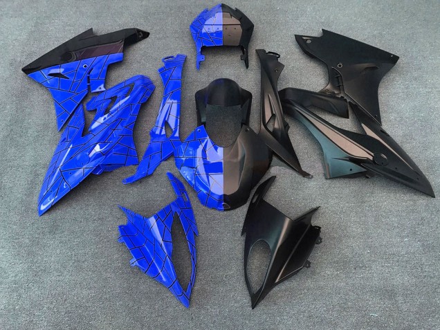 Bleu Noir Mat Diviser Carénage Moto BMW S1000RR 2015-2016