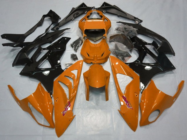 Orange Noir Brillant Carénage Moto BMW S1000RR 2015-2016
