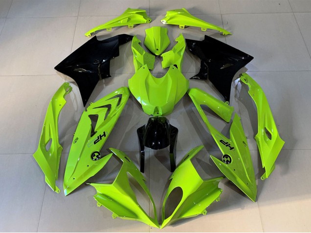 Haute Visibilité Jaune Noir Brillant HP Carénage Moto BMW S1000RR 2009-2014