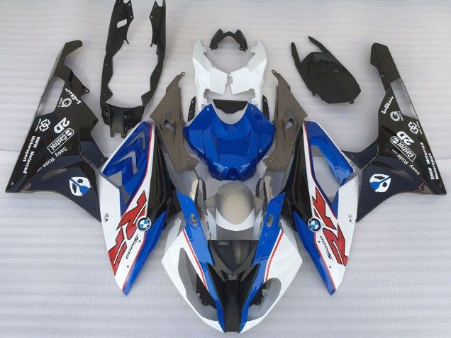 Blanc Bleu Noir Mat OEM Style Carénage Moto BMW S1000RR 2015-2016