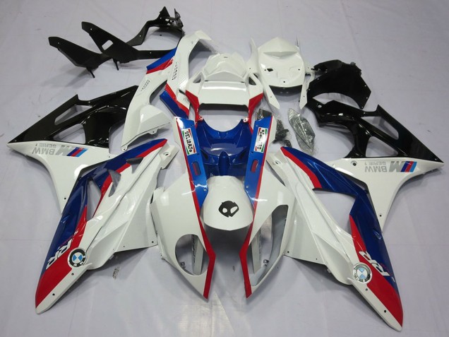 Blanc Rouge Bleu Noir Brillant Kits Carénages Moto BMW S1000RR 2009-2014