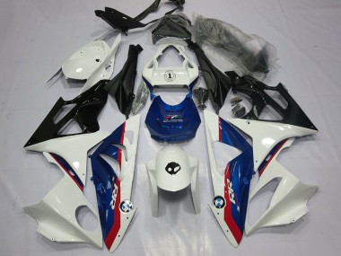 Blanc Rouge Bleu Noir Brillant Carénages Moto BMW S1000RR 2009-2014 Pas Chère
