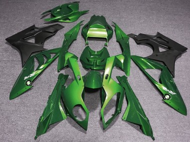 Vert Noir Mat Carénage Moto BMW S1000RR 2009-2014 Pas Chère