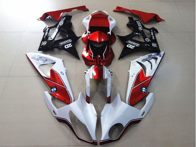Blanc Rouge Noir Brillant Carénage Moto BMW S1000RR 2009-2014
