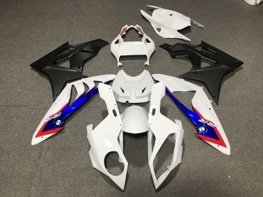 Blanc Rouge Bleu Noir Mat Carénage Moto BMW S1000RR 2009-2014 Pas Chère