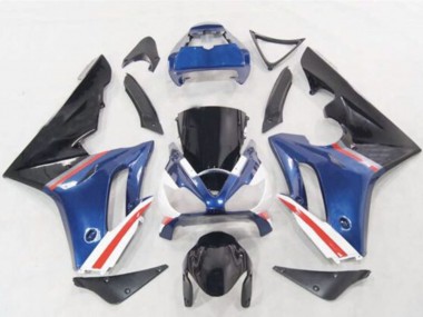 Bleu Blanc Rouge Noir Brillant Carénage Moto Triumph Daytona 675 2006-2008 Pas Chère