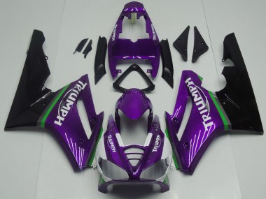 Violet Vert Noir Brillant Carénage Moto Triumph Daytona 675 2009-2012 Pas Chère