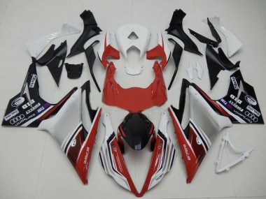Blanc Rouge Argent Noir Brillant Carénage Moto Triumph Daytona 675 2013-2016 Pas Chère