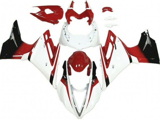 Blanc Rouge Noir Brillant Carénage Moto Triumph Daytona 675 2013-2016