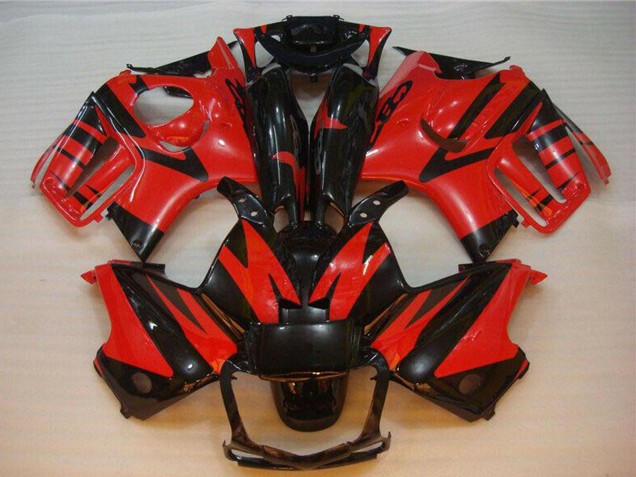 Rouge Noir Brillant Carénages Moto Honda CBR600 F3 1995-1996