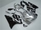 Argent Noir Brillant Carénages Moto Honda CBR600 F4i 2001-2003