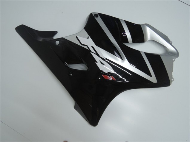 Argent Noir Brillant Carénages Moto Honda CBR600 F4i 2001-2003