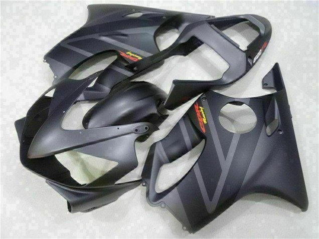 Noir Mat Gris Carénages Moto Honda CBR600 F4i 2001-2003