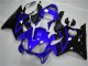 Bleu Noir Brillant Carénages Moto Honda CBR600 F4i 2001-2003