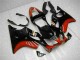 Rouge Noir Brillant Kits Carénages Moto Honda CBR600 F4i 2001-2003