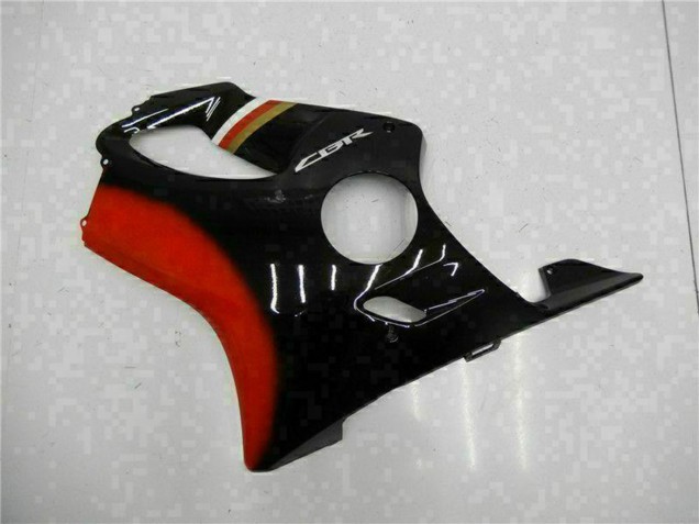 Rouge Noir Brillant Kits Carénages Moto Honda CBR600 F4i 2001-2003