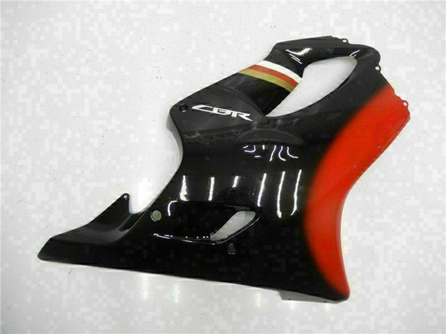 Rouge Noir Brillant Kits Carénages Moto Honda CBR600 F4i 2001-2003