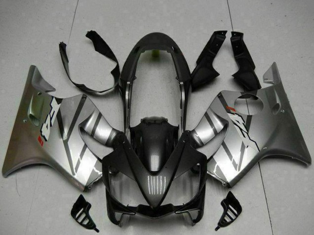 Argent Noir Mat Carénage Moto Honda CBR600 F4i 2004-2007