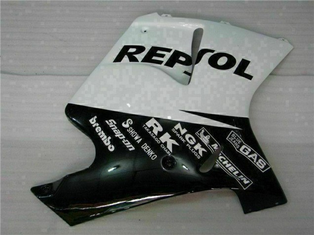 Blanc Noir Brillant Repsol Carénage Moto Honda CBR1100XX Blackbird 1996-2007