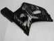 Noir Brillant Argent Flamme Carénage Moto Suzuki GSXR 600/750 2001-2003