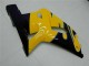 Jaune Bleu Foncé Noir Brillant Carénage Moto Suzuki GSXR 600/750 2001-2003