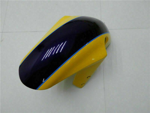 Jaune Bleu Foncé Noir Brillant Carénage Moto Suzuki GSXR 600/750 2001-2003