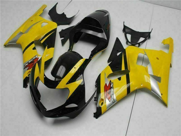 Jaune Noir Carénage Moto Suzuki GSXR 600/750 2001-2003