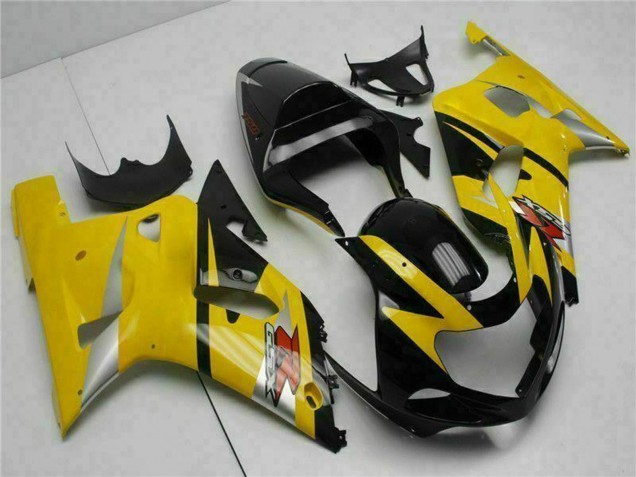 Jaune Noir Carénage Moto Suzuki GSXR 600/750 2001-2003