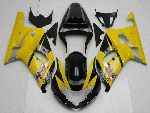 Jaune Noir Carénage Moto Suzuki GSXR 600/750 2001-2003
