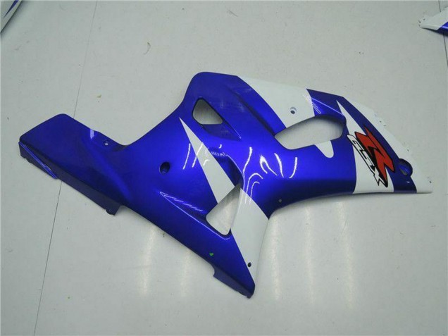 Blanc Bleu Noir Carénage Moto Suzuki GSXR 600/750 2001-2003