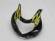 Noir Brillant Jaune Flamme Carénage Moto Suzuki GSXR 600/750 2001-2003