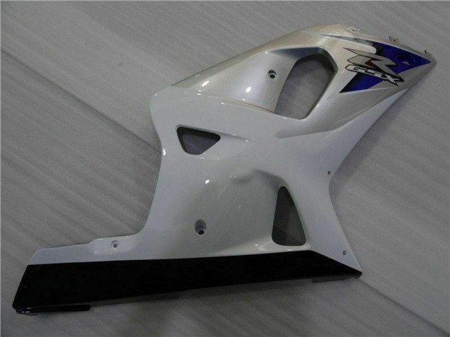 Blanc Argent Bleu Noir Carénage Moto Suzuki GSXR 600/750 2001-2003