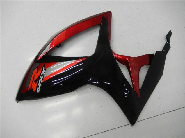 Rouge Noir Brillant Carénages Moto Suzuki GSXR 600/750 2006-2007