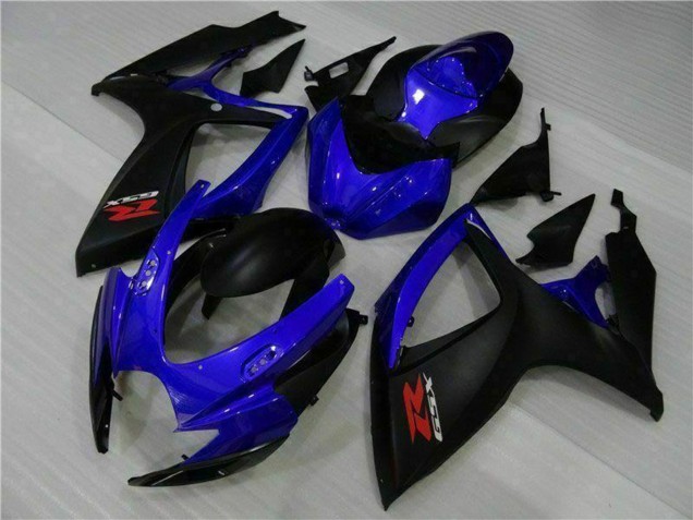 Bleu Noir Mat Rouge Carénage Moto Suzuki GSXR 600/750 2006-2007