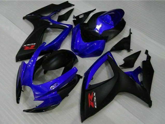 Bleu Noir Mat Rouge Carénage Moto Suzuki GSXR 600/750 2006-2007