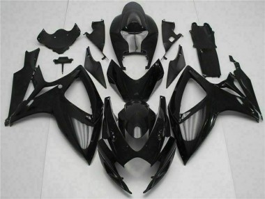 Noir Brillant Kits Carénages Moto Suzuki GSXR 600/750 2006-2007 Pas Chère