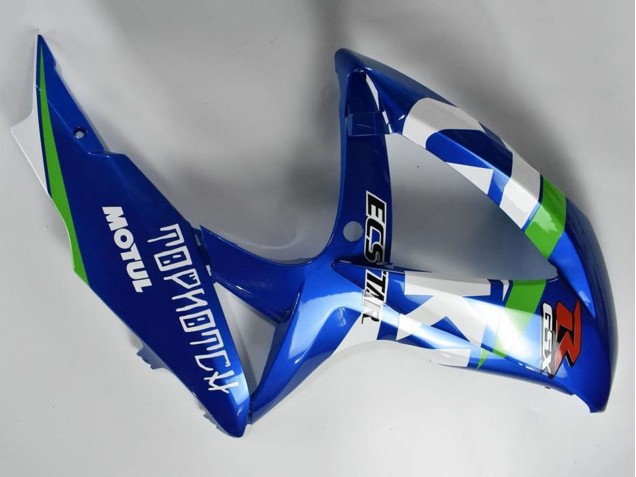 Bleu Blanc Vert Noir Carénage Moto Suzuki GSXR 600/750 2008-2010