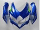 Bleu Blanc Vert Noir Carénage Moto Suzuki GSXR 600/750 2008-2010