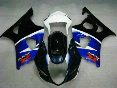 Blanc Bleu Noir Brillant Rouge Carénage Moto ABS Suzuki GSXR 1000 2003-2004 Pas Chère