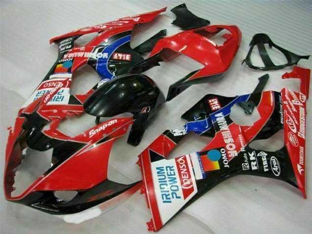 Rouge Noir Bleu Yoshimura Carénage Moto Suzuki GSXR 1000 2003-2004