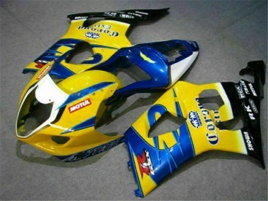 Jaune Bleu Blanc Rouge Corona Motul Carénage Moto Suzuki GSXR 1000 2003-2004 Pas Chère