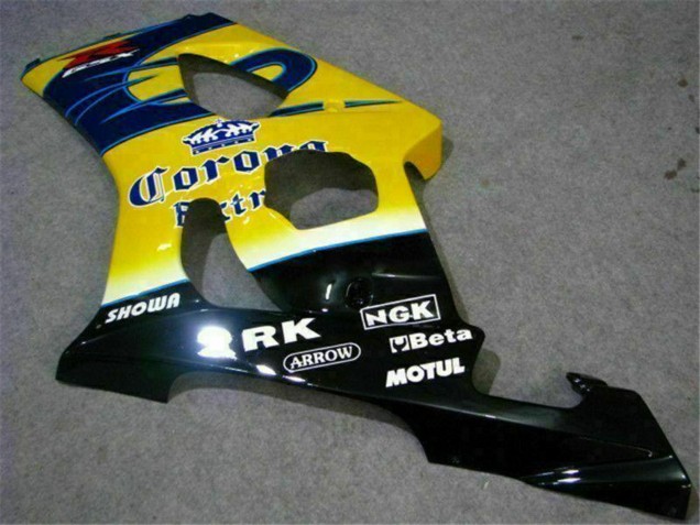 Jaune Bleu Blanc Rouge Corona Motul Carénage Moto Suzuki GSXR 1000 2003-2004