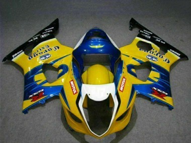 Jaune Bleu Blanc Rouge Corona Motul Carénage Moto Suzuki GSXR 1000 2003-2004 Pas Chère