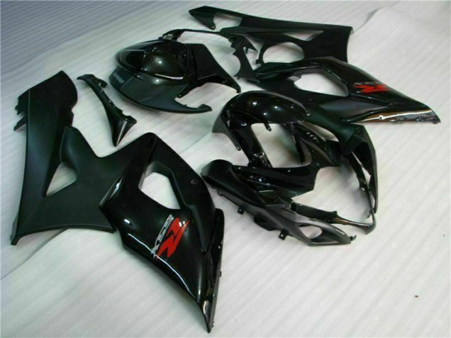 Noir Brillant Noir Mat Rouge Carénages Moto Suzuki GSXR 1000 2005-2006