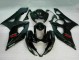 Noir Brillant Noir Mat Rouge Carénages Moto Suzuki GSXR 1000 2005-2006
