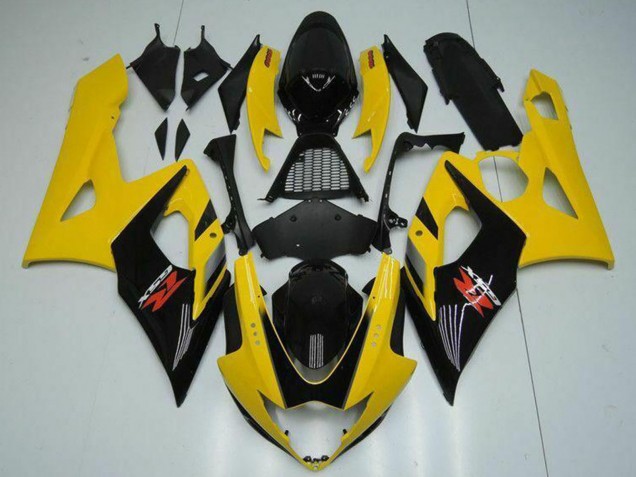 Jaune Noir Brillant Rouge Carénage Moto Suzuki GSXR 1000 2005-2006